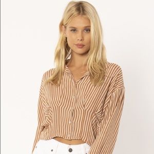 Amuse Society x Cassie Randolph Stripe Top